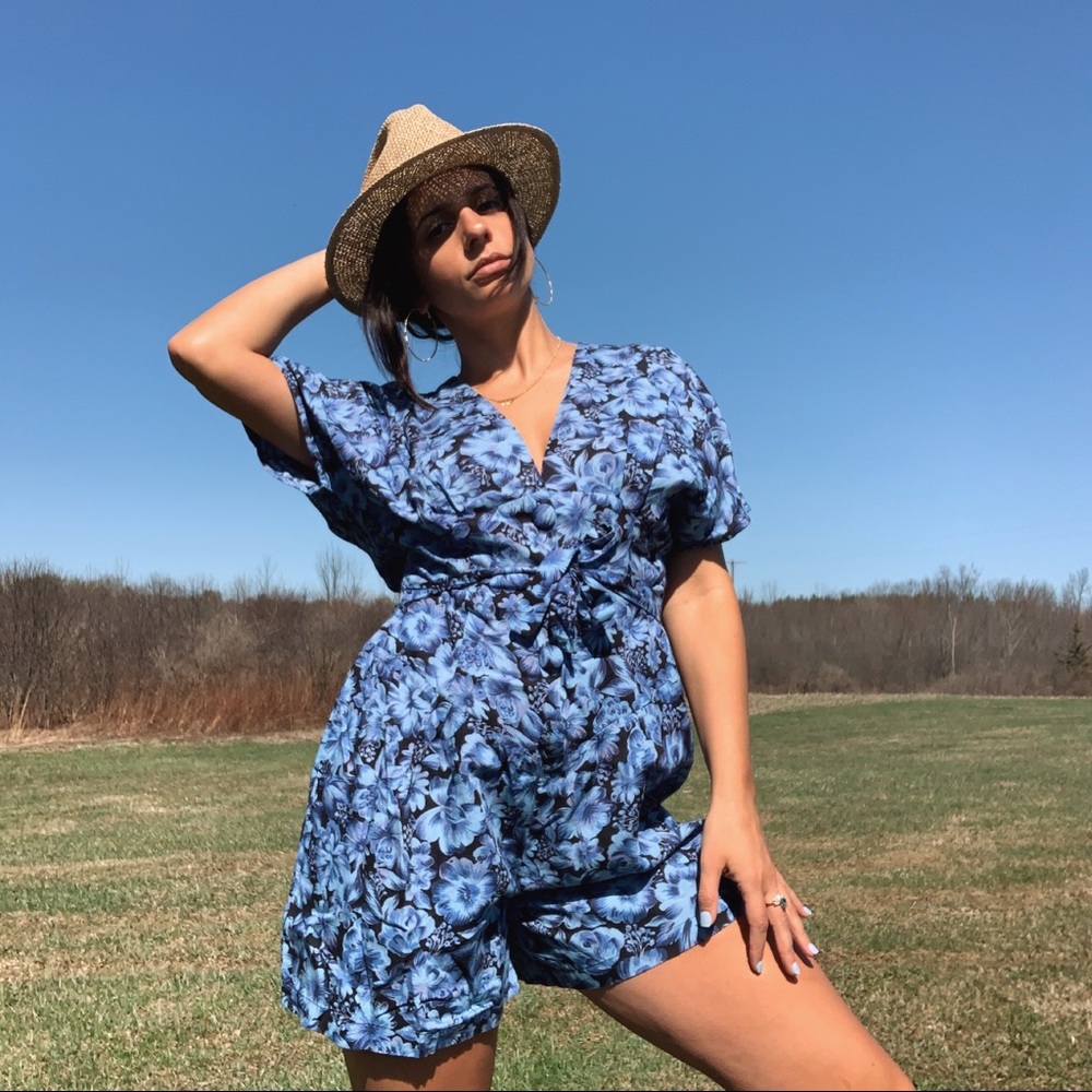 Vintage Floral Romper